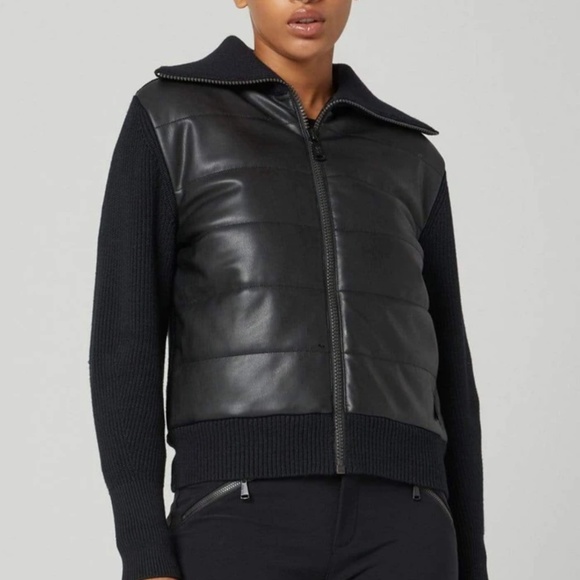 NWT ALP N ROCK MIVA Hybrid Jacket- Black Vegan Leather - Picture 1 of 8